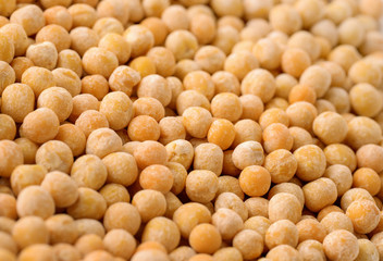 Dry yellow  peas background