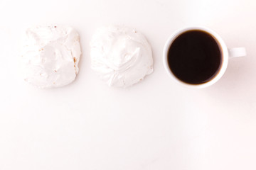 dessert. French meringues with nuts, pistachios