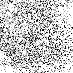 Black Grainy Texture Isolated On White Background. Dust Overlay. Dark Noise Granules. Digitally Generated Image. Vector Design Elements, Illustration, Eps 10.