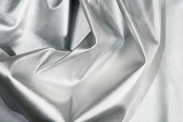 Silver color fabric texture. 