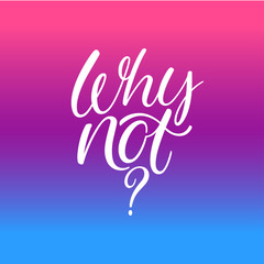 Why not calligraphy