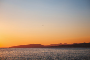 Fototapeta premium sunset on the beach