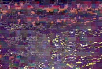 Glitch pixel digital pattern noise,  old.