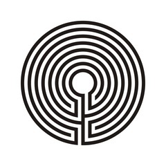 Christliches Labyrinth Vektor Grafik