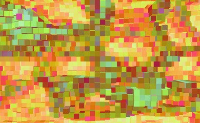 Abstract cube 3d extrude background,  wallpaper square.