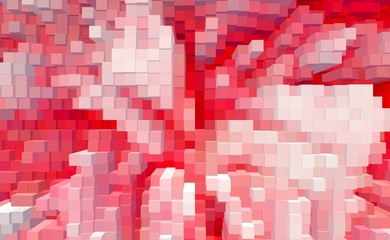 Abstract cube 3d extrude background,  technology square.