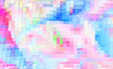 Abstract cube 3d extrude background,  graphic square.