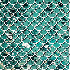 Abstract pattern of fish scales. Vector illustration of marine background. Print for textile, posters, cards, invitations, wallpaper, wrapping.