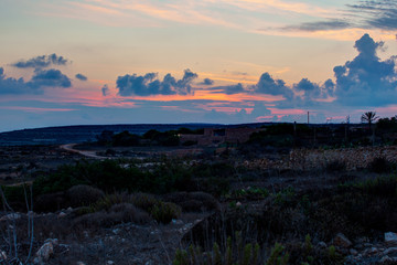 Obraz premium View of Lampedusa countryside