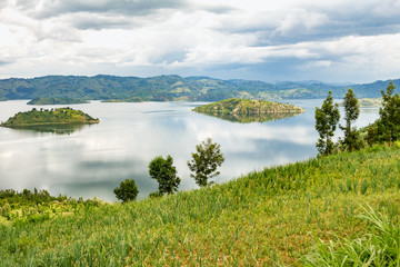 Fototapeta na wymiar Lake Kivu In Rwanda