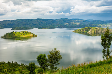 Fototapeta na wymiar Lake Kivu In Rwanda