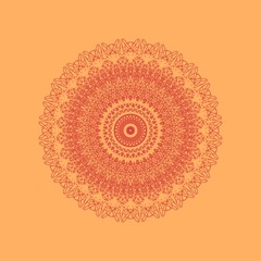 kaleidoscope design pink pattern abstract. kalamkari.