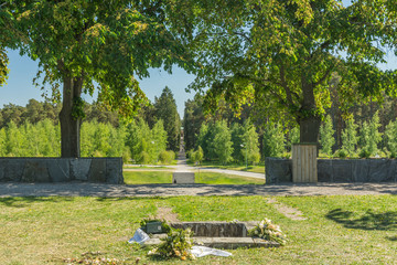 Almhöjden a memorial at the forest cemetery in Stockholm