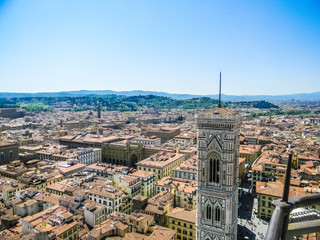 Obraz premium Beautiful aerial cityscape of Florence, Italy