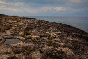 Fototapeta na wymiar View of Lampedusa coast