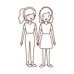 young women avatar character