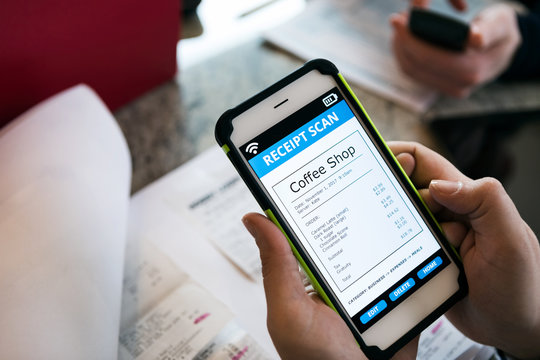 Taxes: Woman Uses Phone App To Track Purchase Receipts