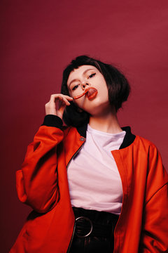 Red color fashion