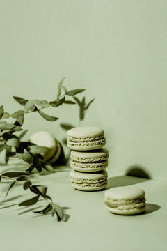 Green macarons