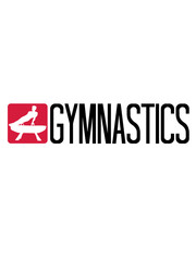 mann auf pauschenpferd turnen fitness logo turngerät hocker gymnastikgerät sport sportlich trainieren spaß hobby verein männer turner gymnastik