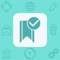 Bookmark vector icon sign symbol