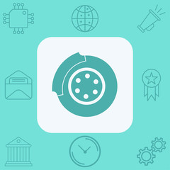 Brake vector icon sign symbol