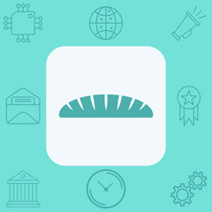 Bread vector icon sign symbol