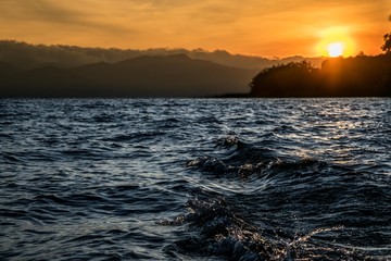 atardecer oceano