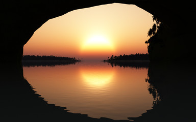 epic fantasy landscape concept art