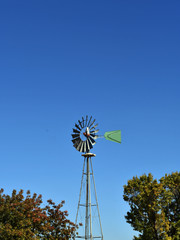 old metal windmill