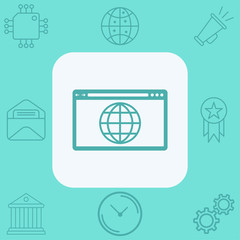 Browser vector icon sign symbol