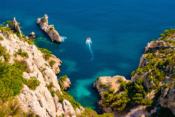Calanque at les Calanques national park in France