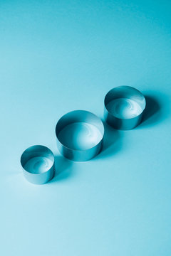 Circles on blue