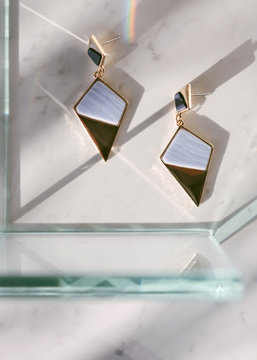 Jewelry on a stone set