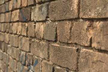 perspective wall pattern brick