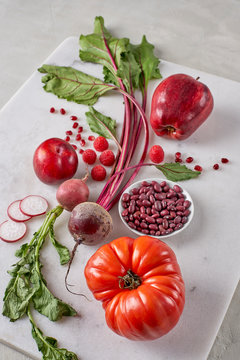 Healthy Organic Food by Color Group Yellow Orange