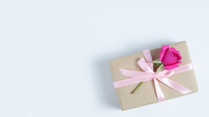 Beautiful bouquet and present