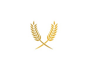 Wheat vector icon illustration