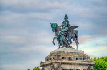 Memorial of German Unity in Koblenz, Germany