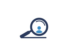 Magnifying glass logo