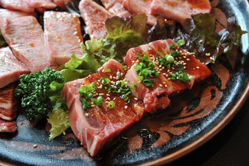 おいしそうな焼肉の素材