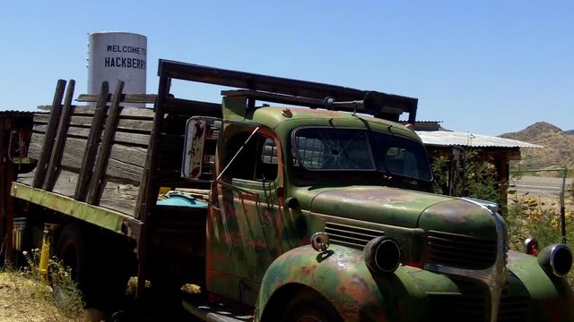 Abandoned 1950s Era Farm Truck Along Route 66- Hackberry Arizona