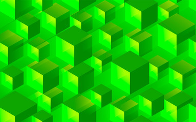 Obraz premium creative seamless green texture background with volume and light