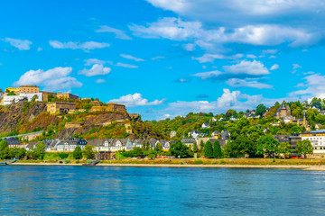 Ehrenbreitstein fortress in Koblenz, Germany