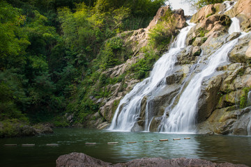 Beautiful waterfall in Thailand National Park 