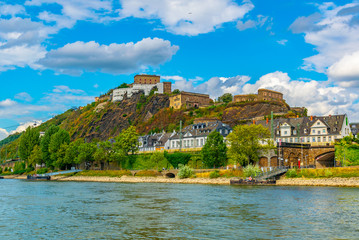 Ehrenbreitstein fortress in Koblenz, Germany