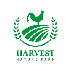 Fototapeta na wymiar Farming, harvest logo template