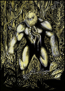 mapinguary - creature of legend of brazil