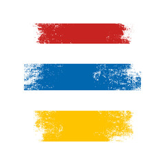 Colorful distressed banners