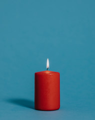 Red lit candle
